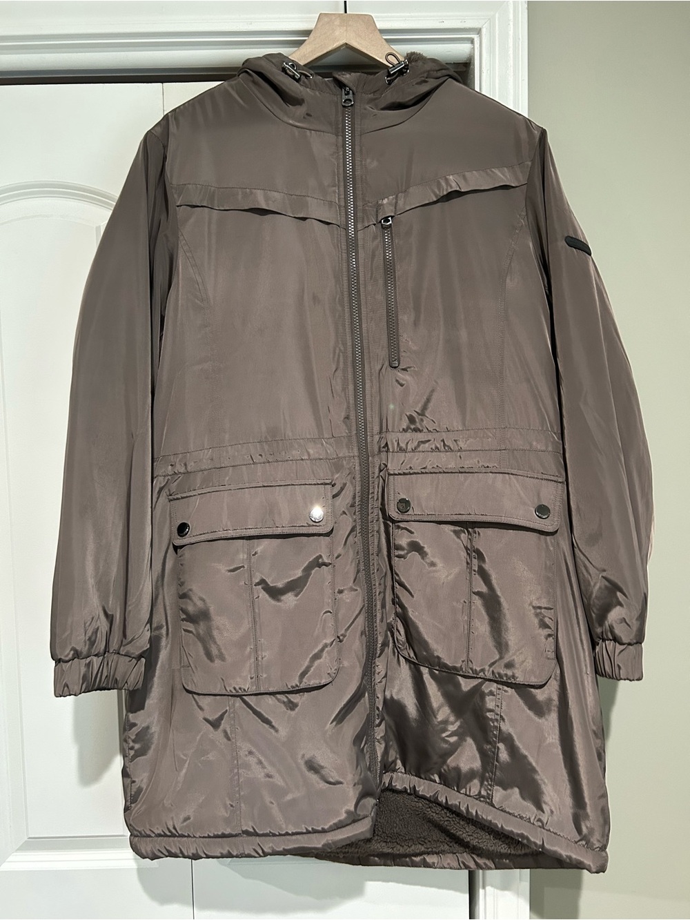 Lucky Brand Brown Hooded Ski Jacket
